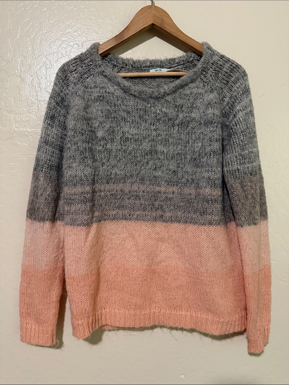 Kimchi Blue Urban Outfitters Ombré Fuzzy Knit Mohair Blend Sweater Size XS
